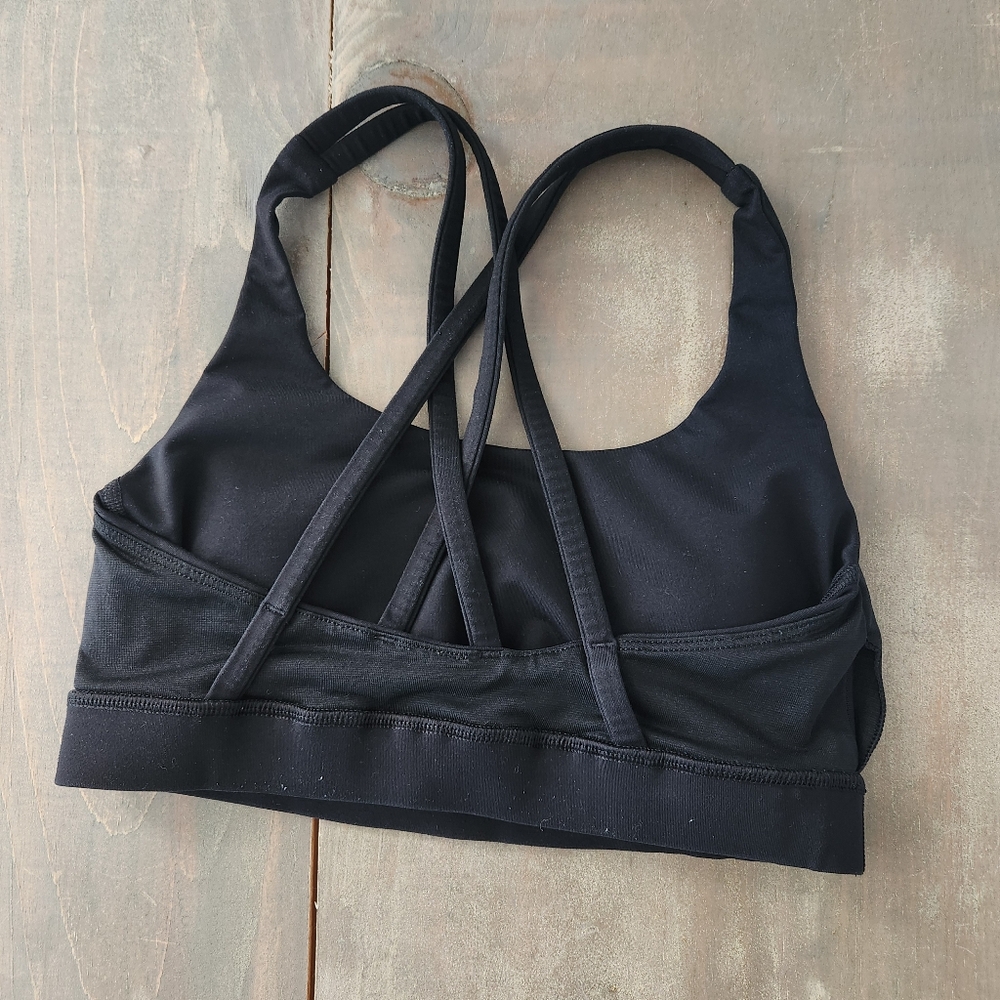Lululemon Black Energy Sports Bra - Size 4 - Picture 9 of 12